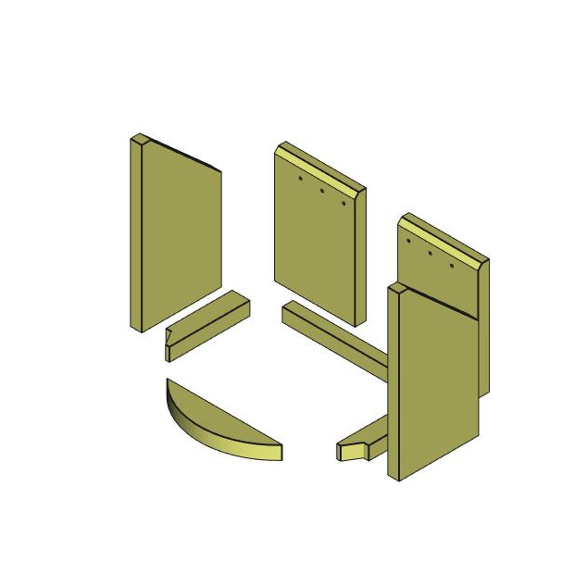 Brennraum komplett Set 8-teilig