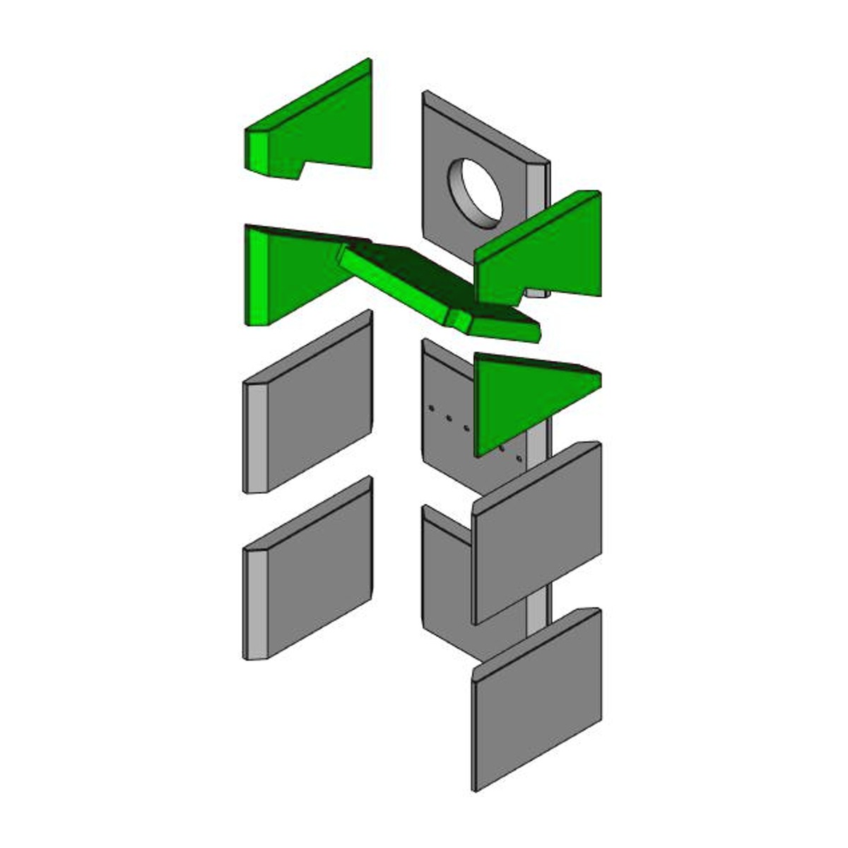 Brennraum Set 5-teilig